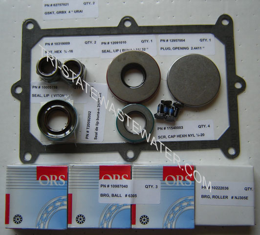 URAI-65 / URAI-68 / URAI-615 - 6" Repair Kit with Gears